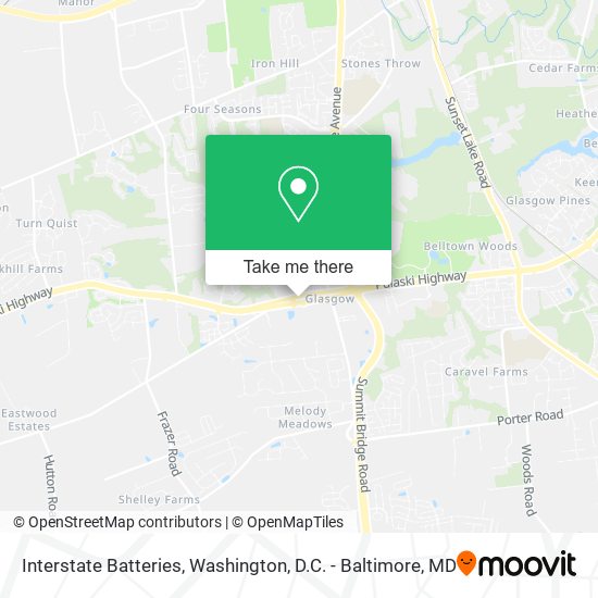 Interstate Batteries map