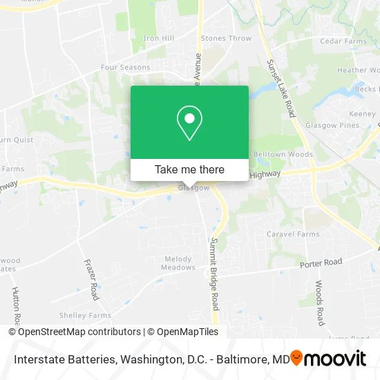 Interstate Batteries map