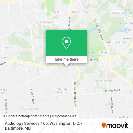Audiology Services 166 map