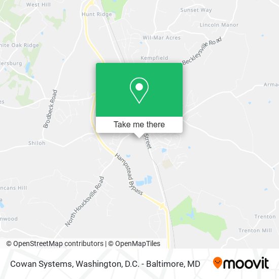 Cowan Systems map