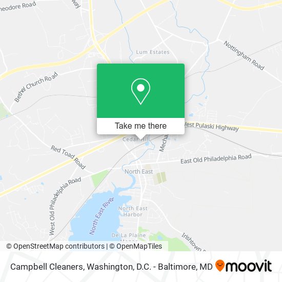 Mapa de Campbell Cleaners