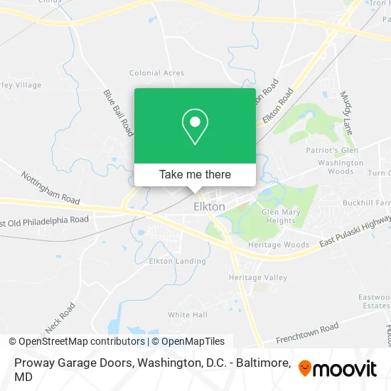 Proway Garage Doors map