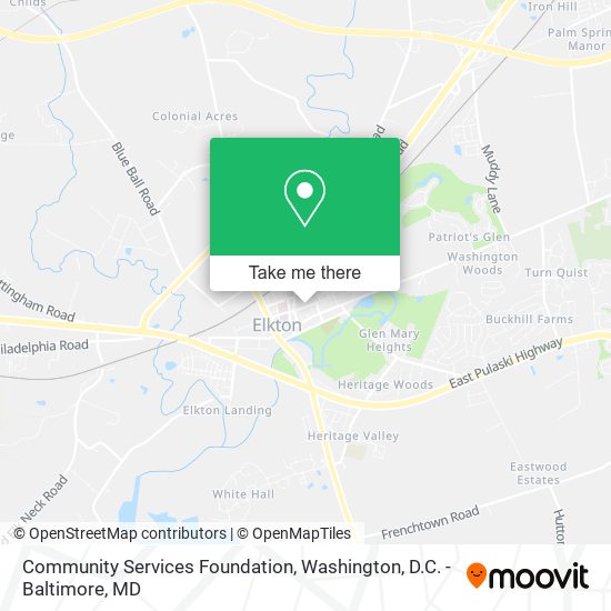 Community Services Foundation map