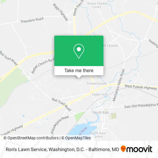 Ron's Lawn Service map