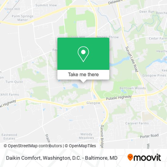 Mapa de Daikin Comfort