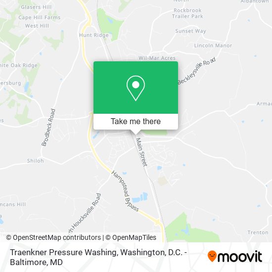 Traenkner Pressure Washing map