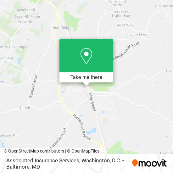 Associated Insurance Services map