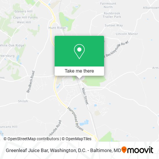 Mapa de Greenleaf Juice Bar