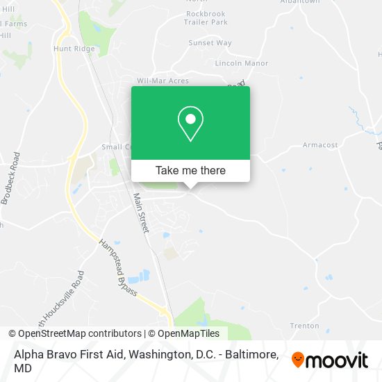Alpha Bravo First Aid map