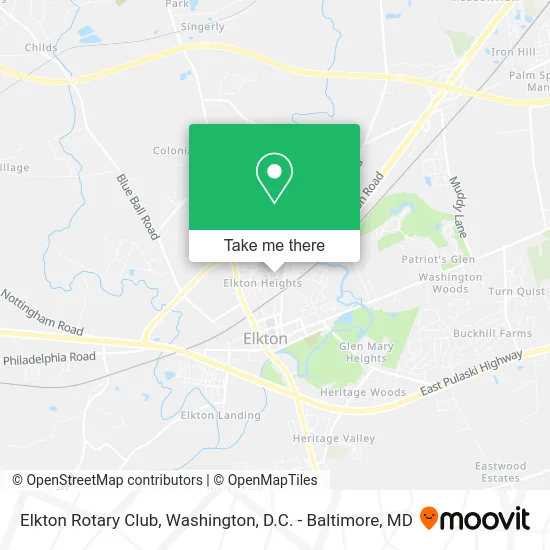 Elkton Rotary Club map
