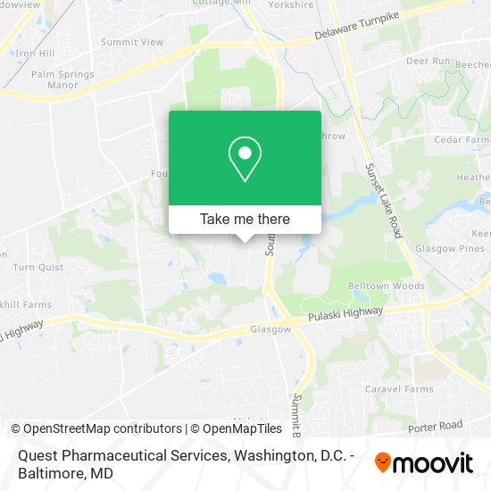 Mapa de Quest Pharmaceutical Services