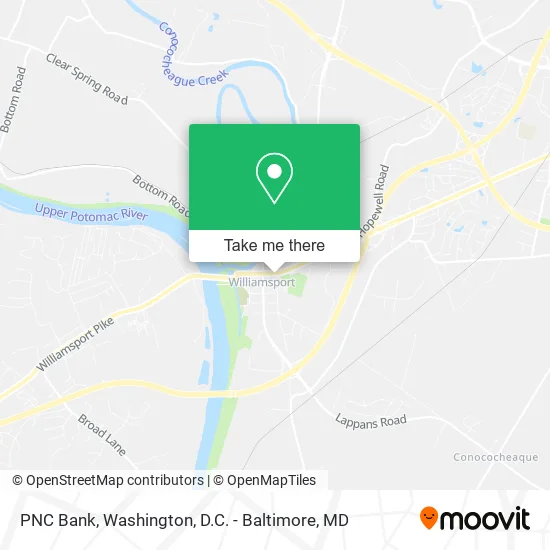 PNC Bank map