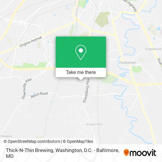 Thick-N-Thin Brewing map