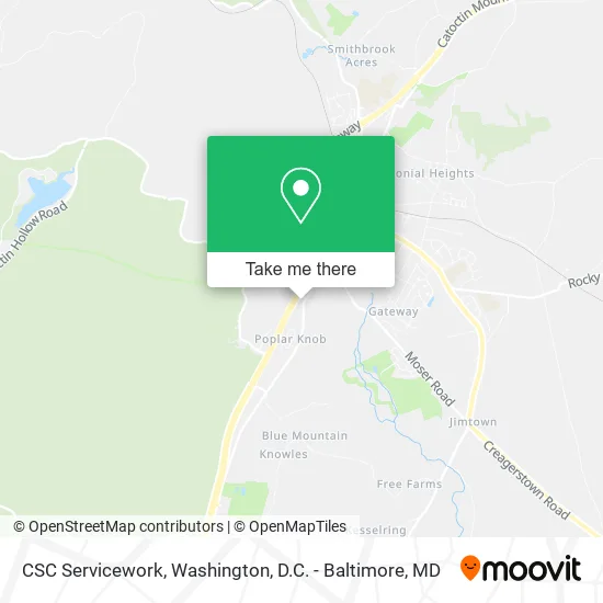CSC Servicework map