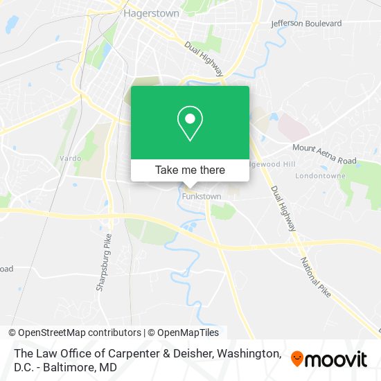 The Law Office of Carpenter & Deisher map