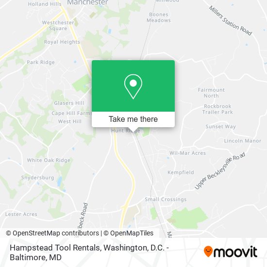 Hampstead Tool Rentals map