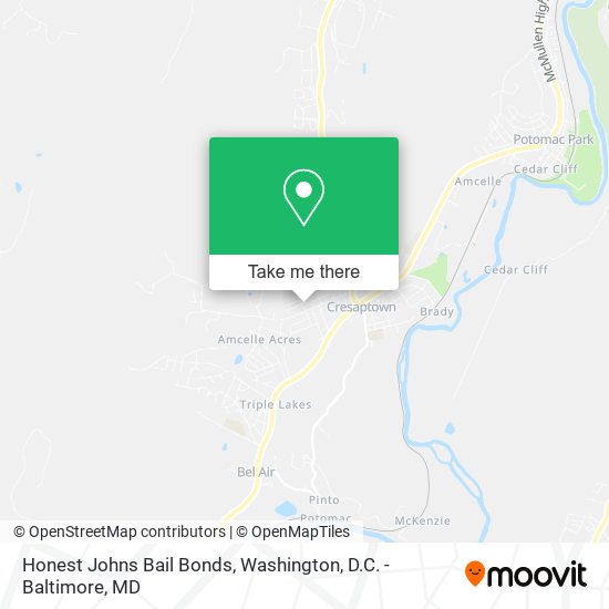 Honest Johns Bail Bonds map
