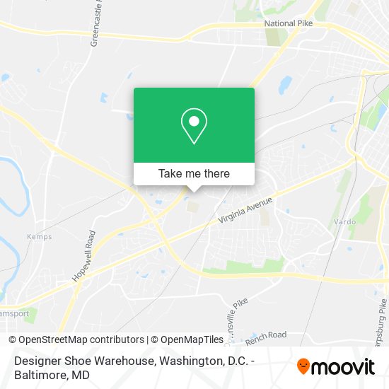 Designer Shoe Warehouse map