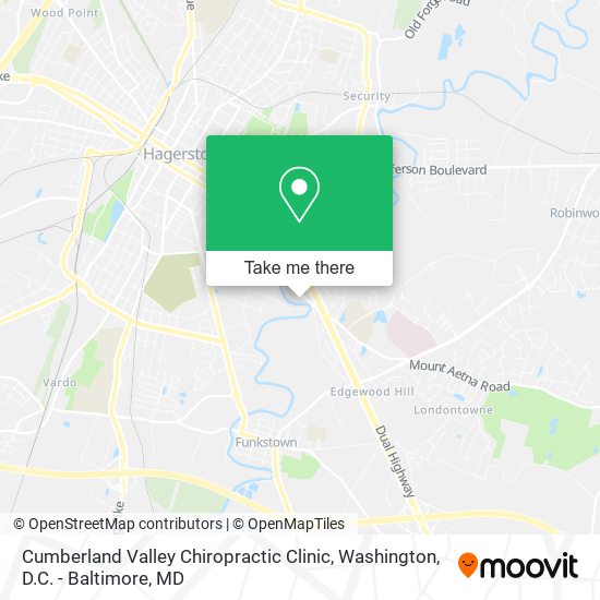 Cumberland Valley Chiropractic Clinic map