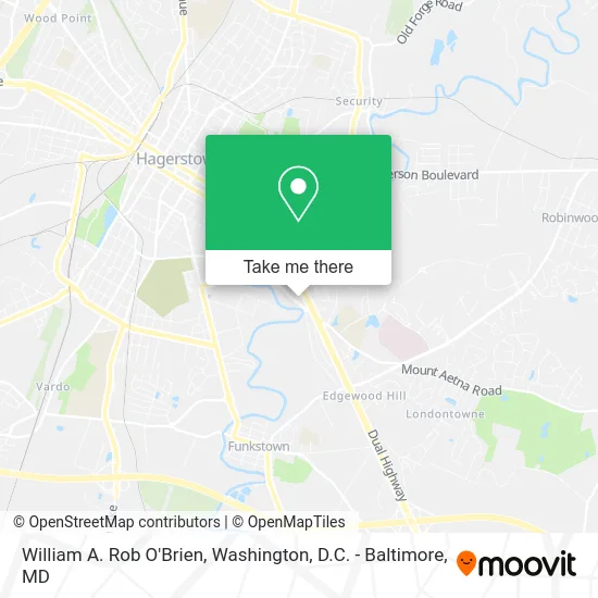 William A. Rob O'Brien map