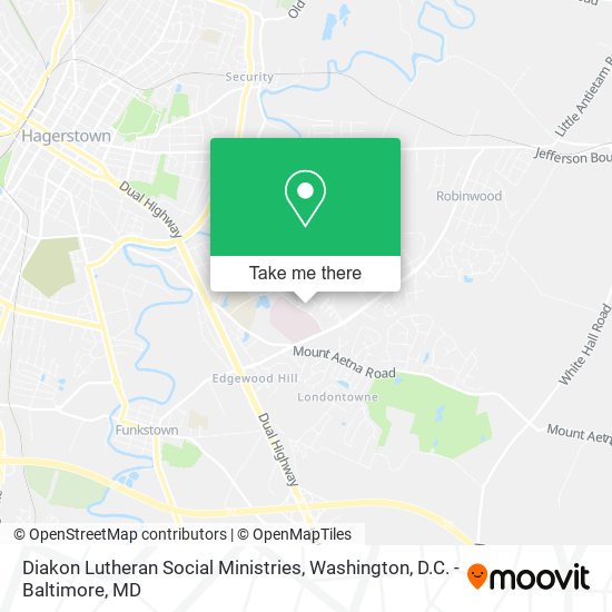 Diakon Lutheran Social Ministries map