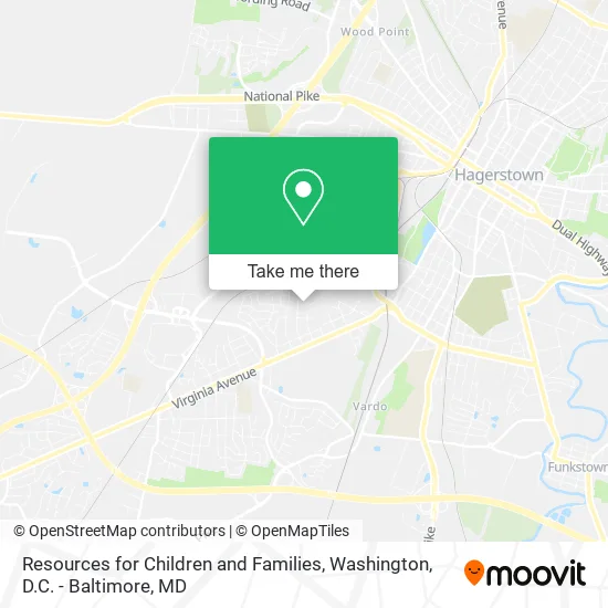 Resources for Children and Families map