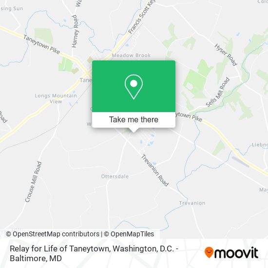 Relay for Life of Taneytown map
