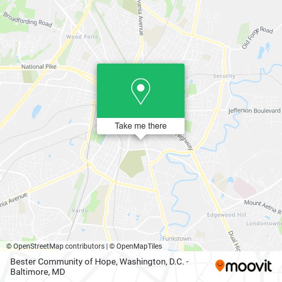 Bester Community of Hope map
