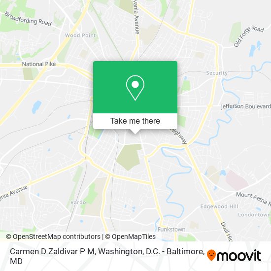 Carmen D Zaldivar P M map