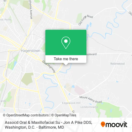 Assocd Oral & Maxillofacial Su - Jon A Pike DDS map