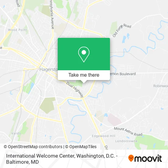 International Welcome Center map