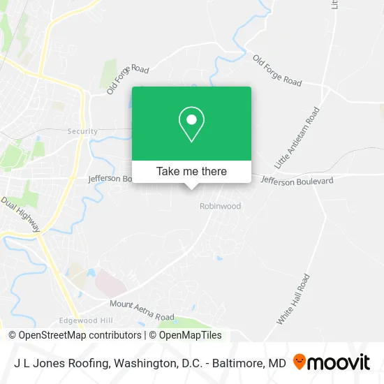 J L Jones Roofing map