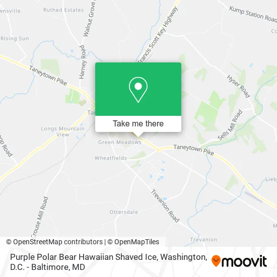 Purple Polar Bear Hawaiian Shaved Ice map