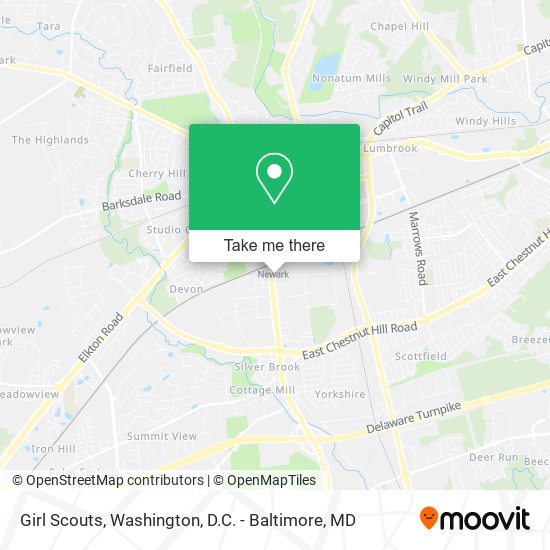 Girl Scouts map