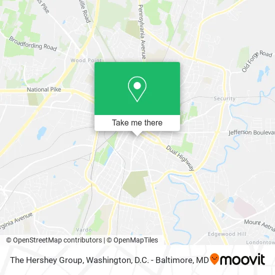 The Hershey Group map