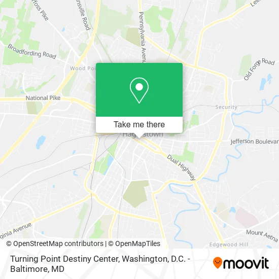 Mapa de Turning Point Destiny Center