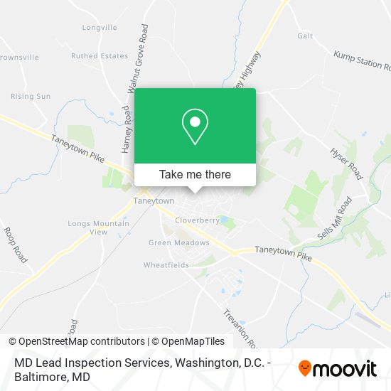 Mapa de MD Lead Inspection Services