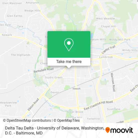 Delta Tau Delta - University of Delaware map
