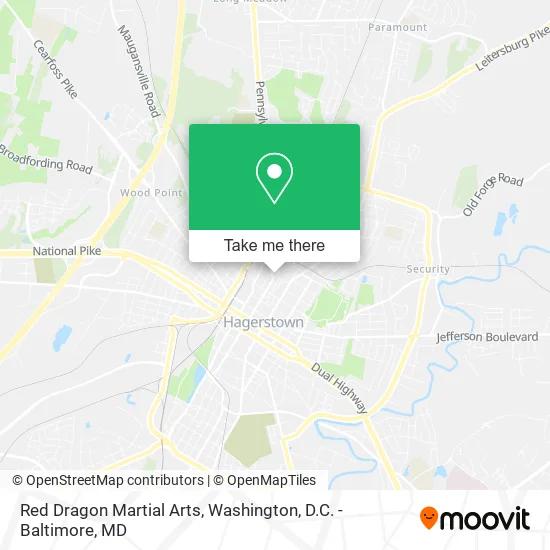 Red Dragon Martial Arts map