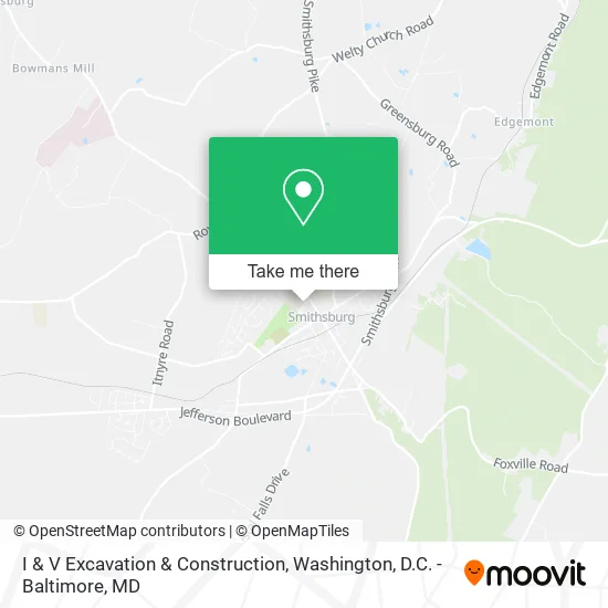 I & V Excavation & Construction map