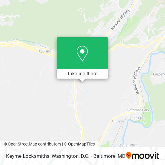 Keyme Locksmiths map