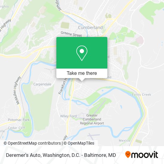 Deremer's Auto map