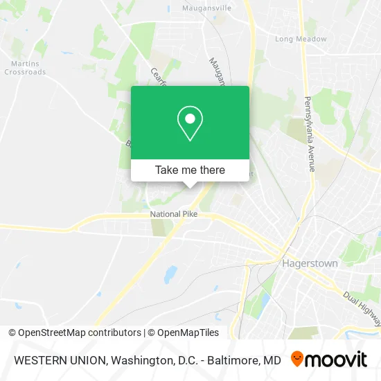 WESTERN UNION map
