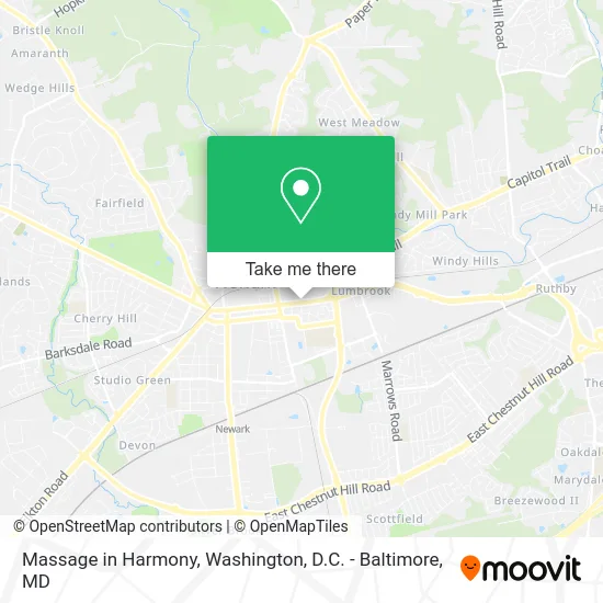 Massage in Harmony map