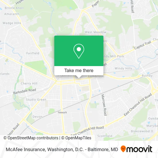McAfee Insurance map