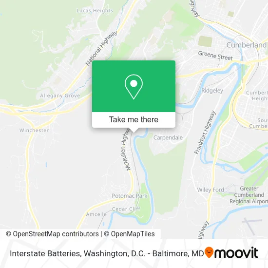 Interstate Batteries map