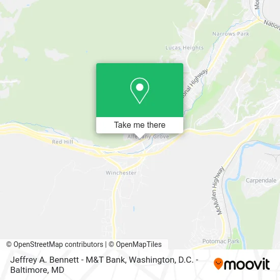 Jeffrey A. Bennett - M&T Bank map