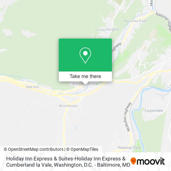 Holiday Inn Express & Suites-Holiday Inn Express & Cumberland la Vale map