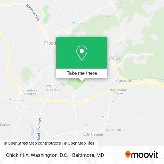 Chick-fil-A map