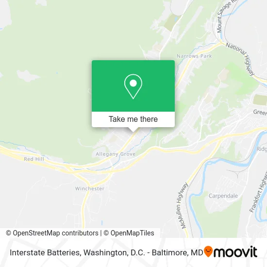Interstate Batteries map